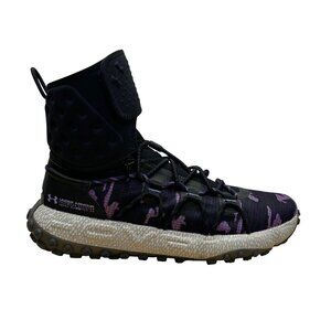 Under Armour Men’s Black & Violet UA HOVR Summit Camo Trail Running Shoes Sz 13